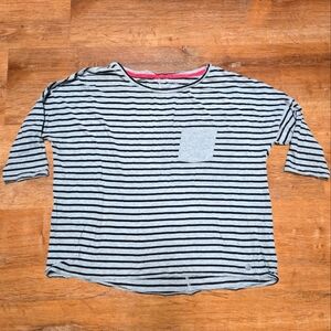 Calvin Klein Performance Gray and Black 3/4 Sleeve Tee